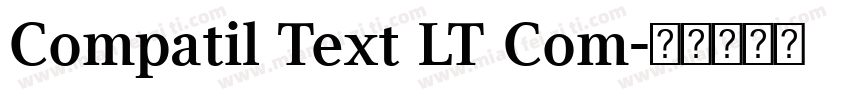 Compatil Text LT Com字体转换